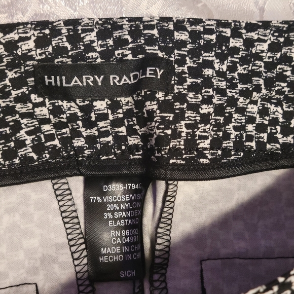 HILARY RADLEY Patterned Cropped Pants SIZE S - Picture 6 of 6